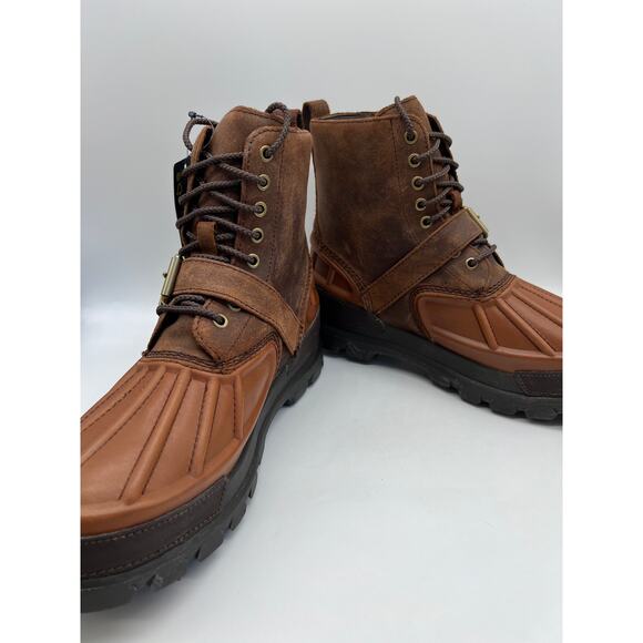 Polo Ralph Lauren Oslo High Waterproof Leather Suede Boots Men's Size 10.5D - Picture 5 of 11